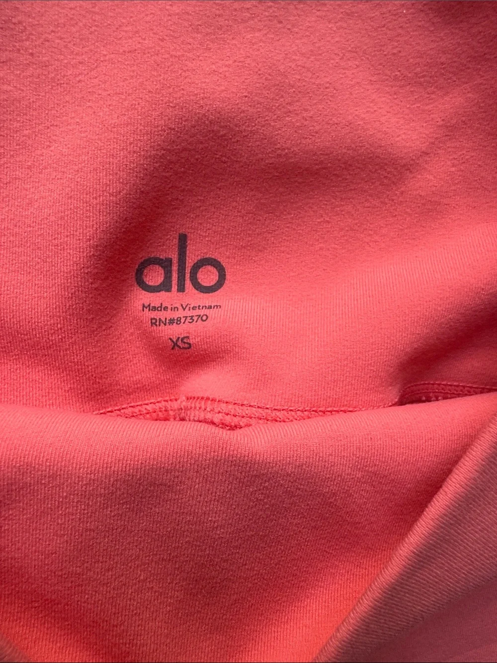 Alo Airbrush High-Waist Coral Women’s Bike Shorts